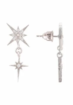 Latelita Star Burst Double Drops Earrings Silver 8 Latelita Star Burst Double Drops Earrings Silver -Latelitla Store star burst double drops earrings silver 137085