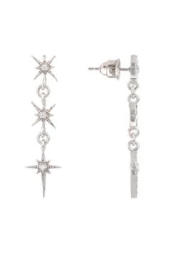 Latelita Star Burst Triple Drops Earrings Silver 10 Latelita Star Burst Triple Drops Earrings Silver -Latelitla Store star burst triple drops earrings silver 507927