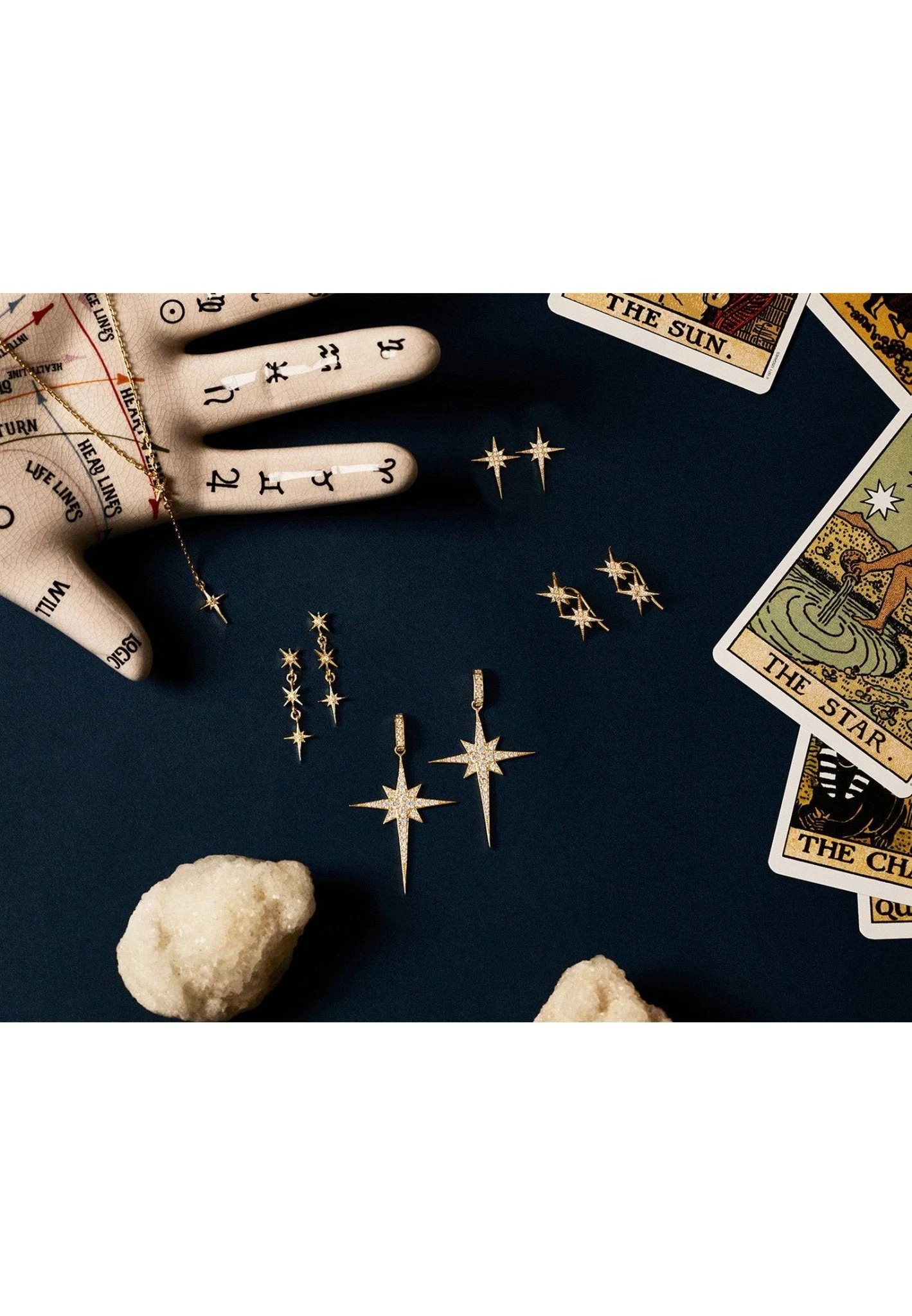 Latelita Star Burst Triple Drops Earrings Silver 5 Latelita Star Burst Triple Drops Earrings Silver - Image 3