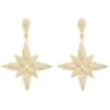 Latelita Star Flower Drop Earrings Gold 1 Latelita Star Flower Drop Earrings Gold -Latelitla Store star flower drop earrings gold 900702