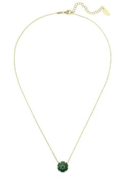 Latelita Star Of David Green Enamel Necklace Gold -Latelitla Store star of david green enamel necklace gold 285215