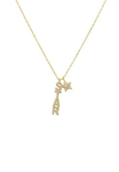 Latelita Star Pendant Necklace Gold -Latelitla Store star pendant necklace gold 392143