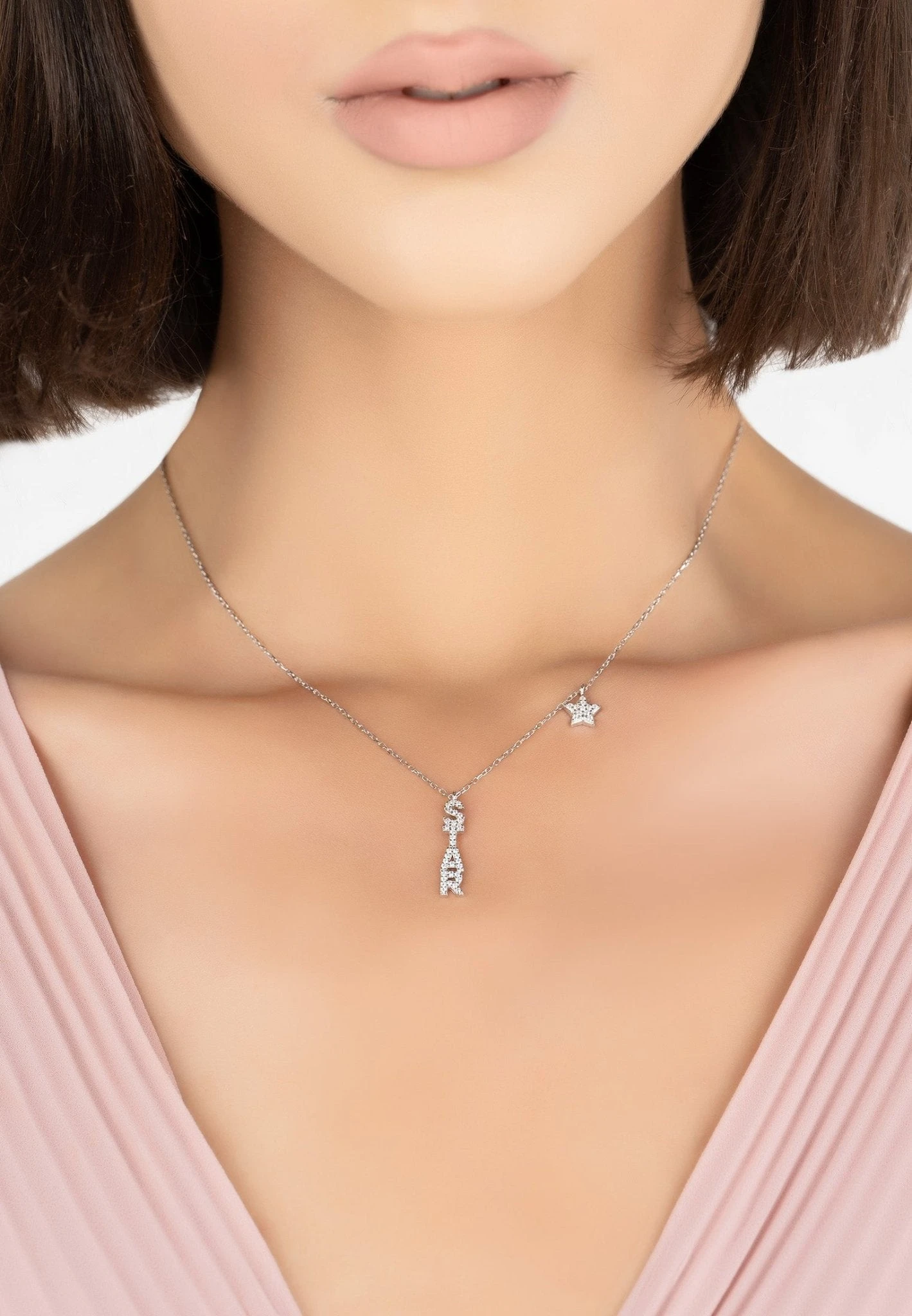 Latelita Star Pendant Necklace Silver 4 Latelita Star Pendant Necklace Silver - Image 2