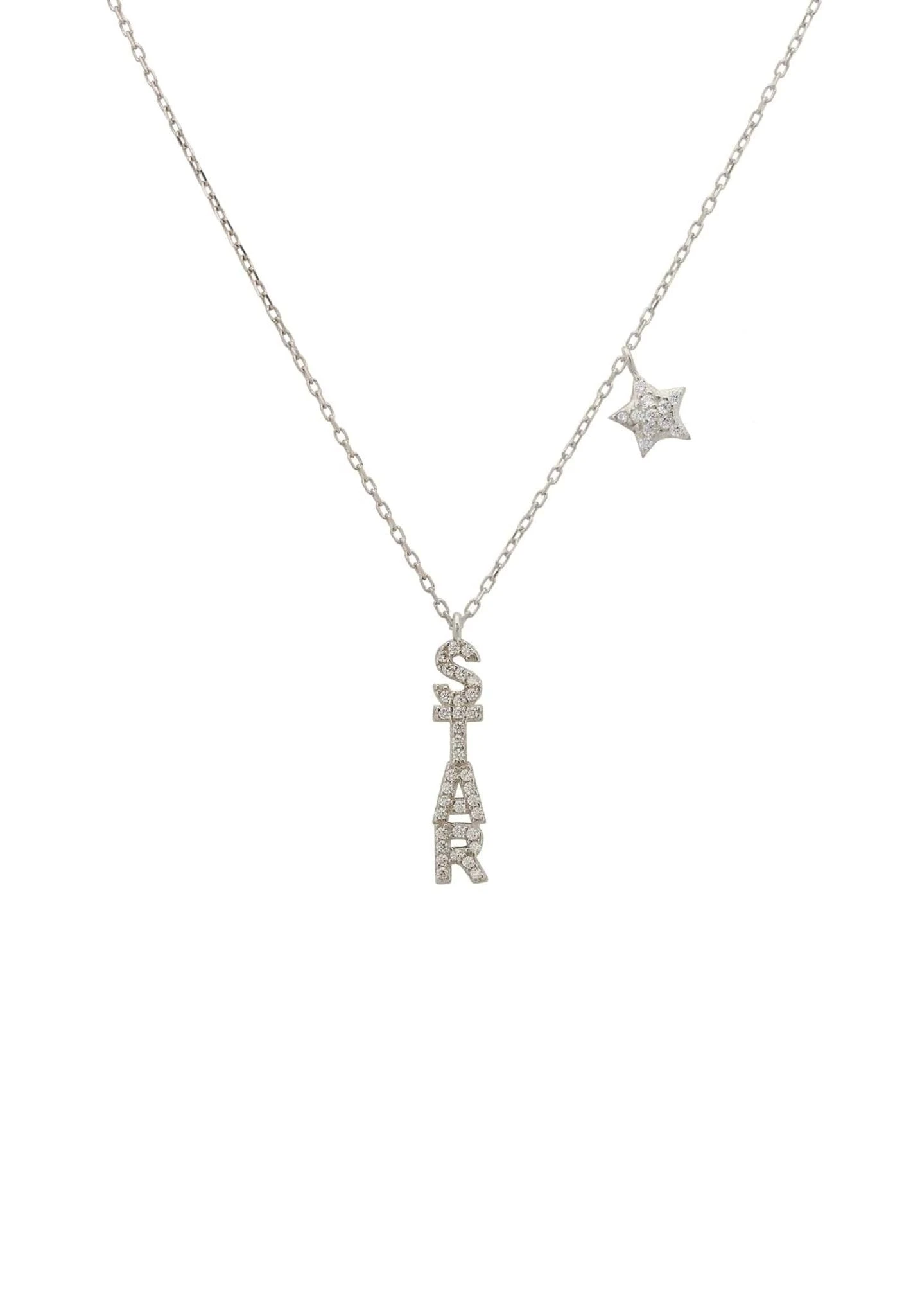 Latelita Star Pendant Necklace Silver 3 Latelita Star Pendant Necklace Silver