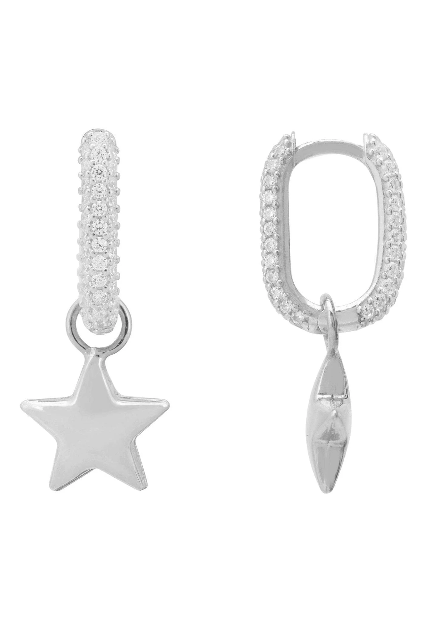Latelita Stella Star Earrings Silver 4 Latelita Stella Star Earrings Silver - Image 2
