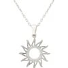 Latelita Sun Rays Necklace Silver -Latelitla Store sun rays necklace silver 111590
