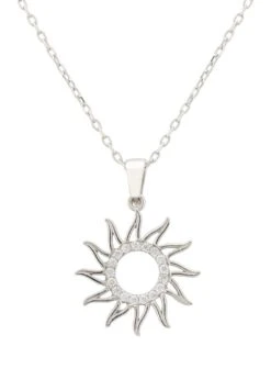 Latelita Sun Rays Necklace Silver