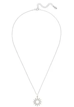 Latelita Sun Rays Necklace Silver -Latelitla Store sun rays necklace silver 467925