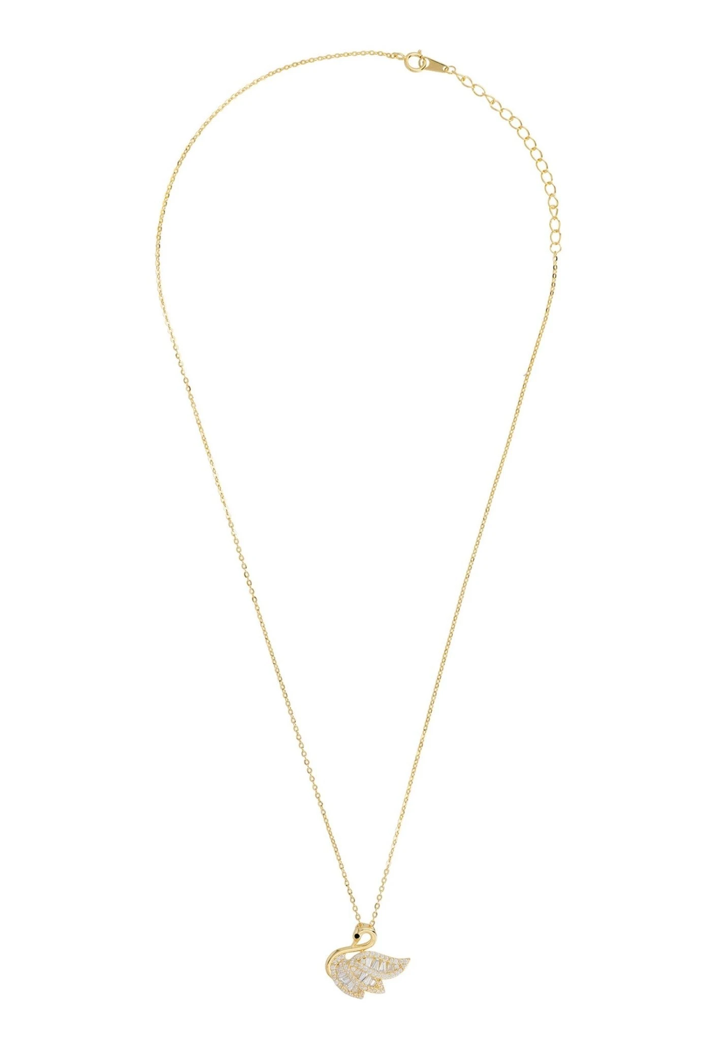 Latelita Swan Pendant Necklace Gold 5 Latelita Swan Pendant Necklace Gold - Image 3