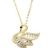 Latelita Swan Pendant Necklace Gold 1 Latelita Swan Pendant Necklace Gold -Latelitla Store swan pendant necklace gold 321847