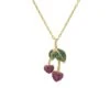 Latelita Sweet Cherry Necklace Gold 1 Latelita Sweet Cherry Necklace Gold -Latelitla Store sweet cherry necklace gold 708758