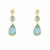 Latelita Tuscany Gemstone Drop Earring Gold Blue Topaz -Latelitla Store tuscany gemstone drop earring gold blue topaz 640488