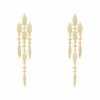 Latelita Valencia Statement Drop Earring White Cz Gold -Latelitla Store valencia statement drop earring white cz gold 208263
