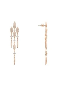 Latelita Valencia Statement Drop Earring White Cz Rose Gold -Latelitla Store valencia statement drop earring white cz rose gold 547912