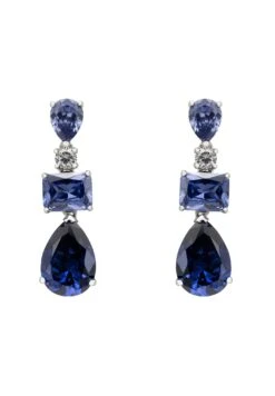 Latelita Valentina Drop Earrings Silver Tanzanite