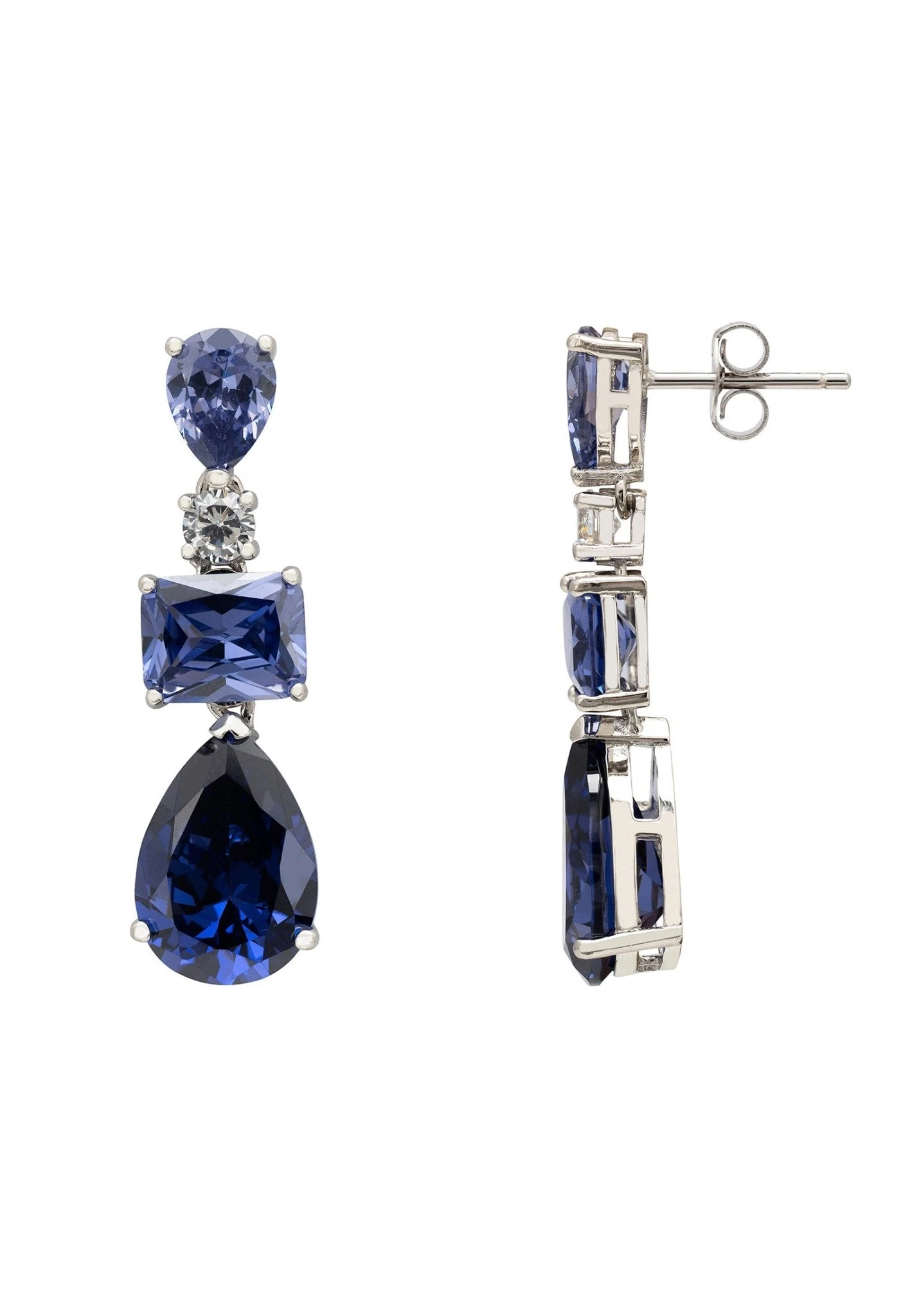 Latelita Valentina Drop Earrings Silver Tanzanite 5 Latelita Valentina Drop Earrings Silver Tanzanite - Image 3