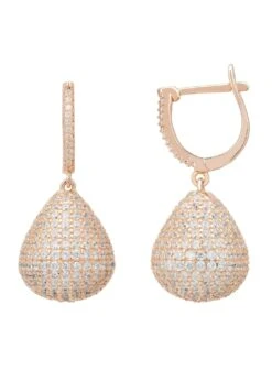Latelita Valerie Pear Drop Gemstone Earring Rosegold -Latelitla Store valerie pear drop gemstone earring rosegold 690066