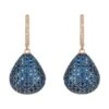 Latelita Valerie Pear Drop Gemstone Earring Rosegold Sapphire Blue -Latelitla Store valerie pear drop gemstone earring rosegold sapphire blue 753596
