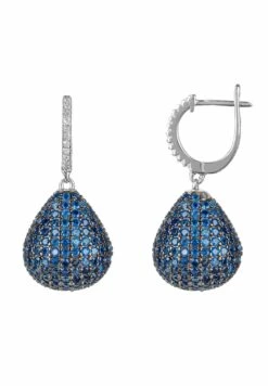 Latelita Valerie Pear Drop Gemstone Earrings Silver Sapphire Blue -Latelitla Store valerie pear drop gemstone earrings silver sapphire blue 943109