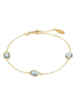 Latelita Venice Bracelet Gold Blue Topaz