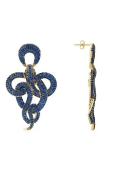 Latelita Viper Snake Drop Earrings Gold Sapphire 8 Latelita Viper Snake Drop Earrings Gold Sapphire -Latelitla Store viper snake drop earrings gold sapphire 473257