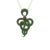 Latelita Viper Snake Pendant Necklace Gold Emerald 1 Latelita Viper Snake Pendant Necklace Gold Emerald -Latelitla Store viper snake pendant necklace gold emerald 730264