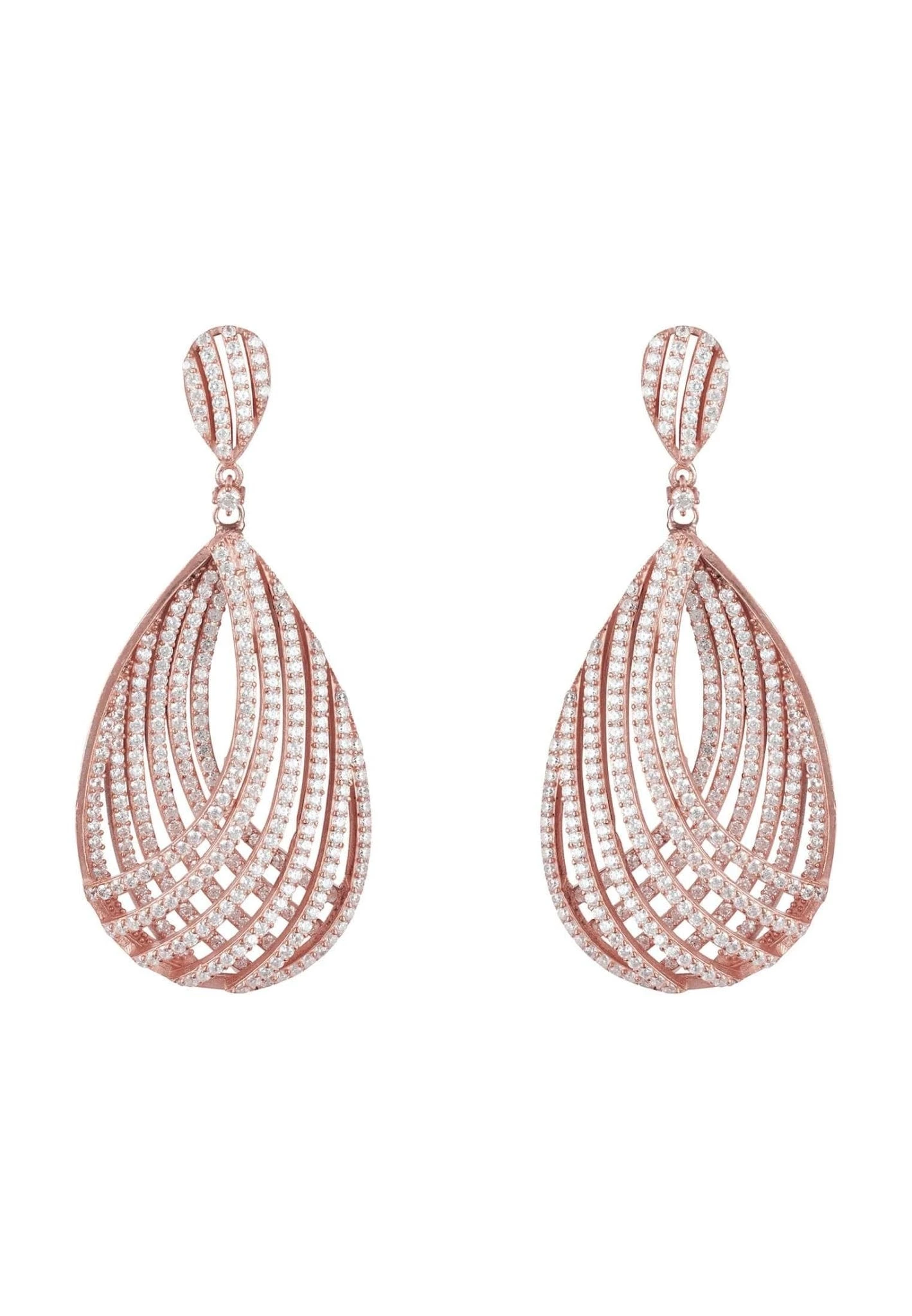 Latelita Vortex Teardrop Earring Rosegold 3 Latelita Vortex Teardrop Earring Rosegold