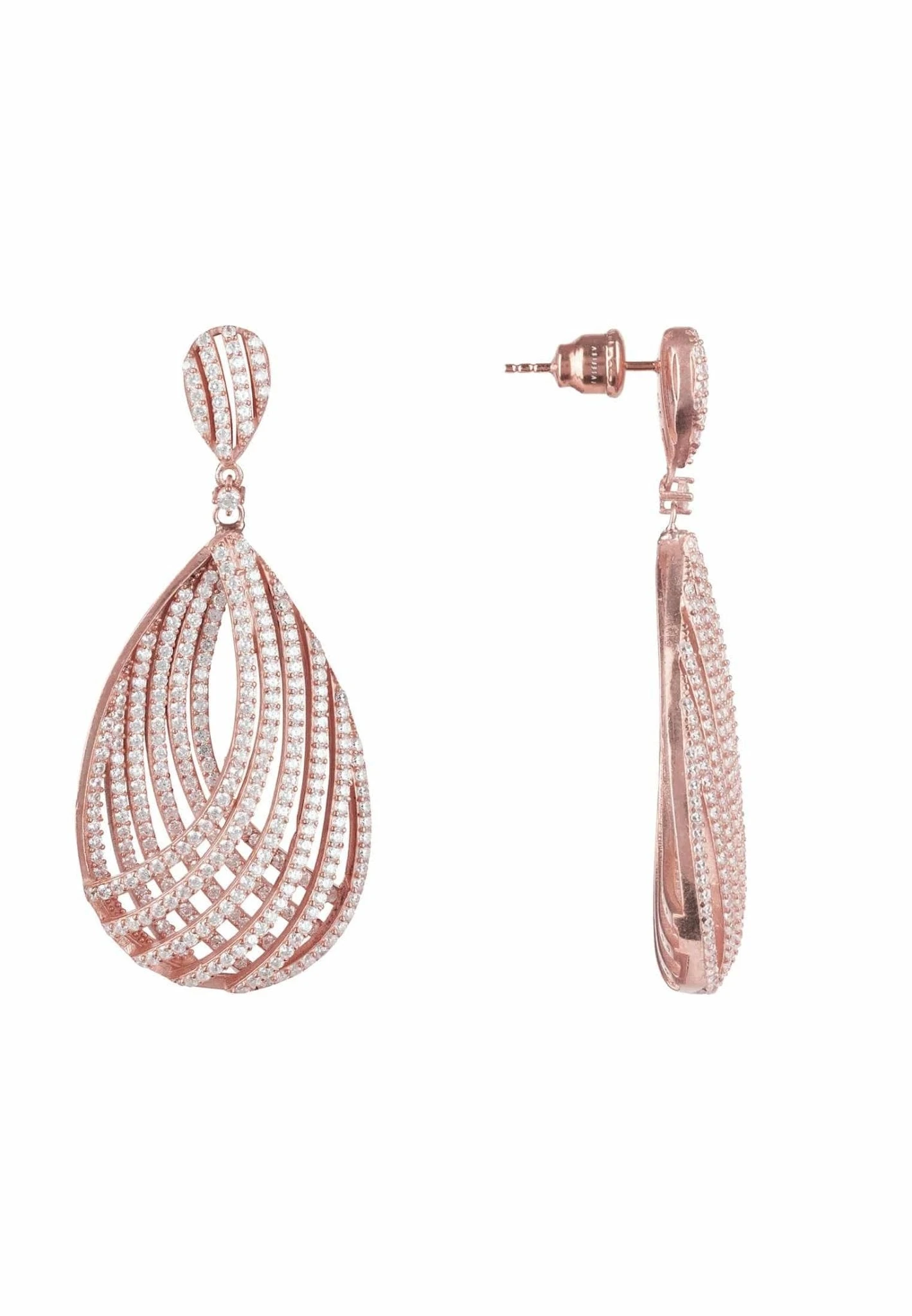 Latelita Vortex Teardrop Earring Rosegold 5 Latelita Vortex Teardrop Earring Rosegold - Image 3