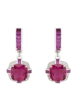 Latelita Windsor Silver Earring Ruby