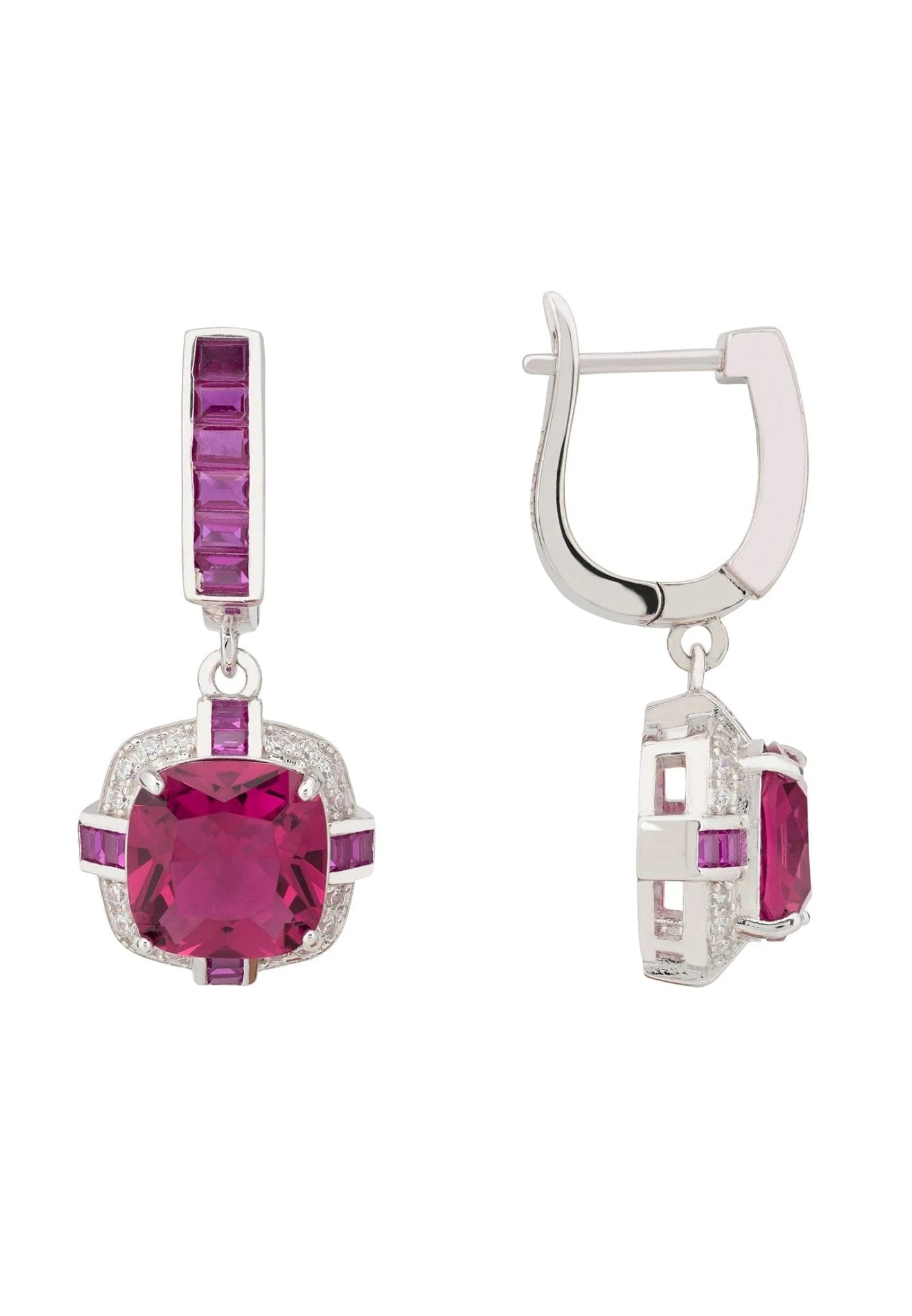 Latelita Windsor Silver Earring Ruby 5 Latelita Windsor Silver Earring Ruby - Image 3