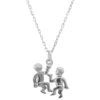 Latelita Zodiac Star Sign Necklace Silver Gemini -Latelitla Store zodiac star sign necklace silver gemini 148770