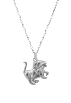 Latelita Zodiac Star Sign Necklace Silver Leo