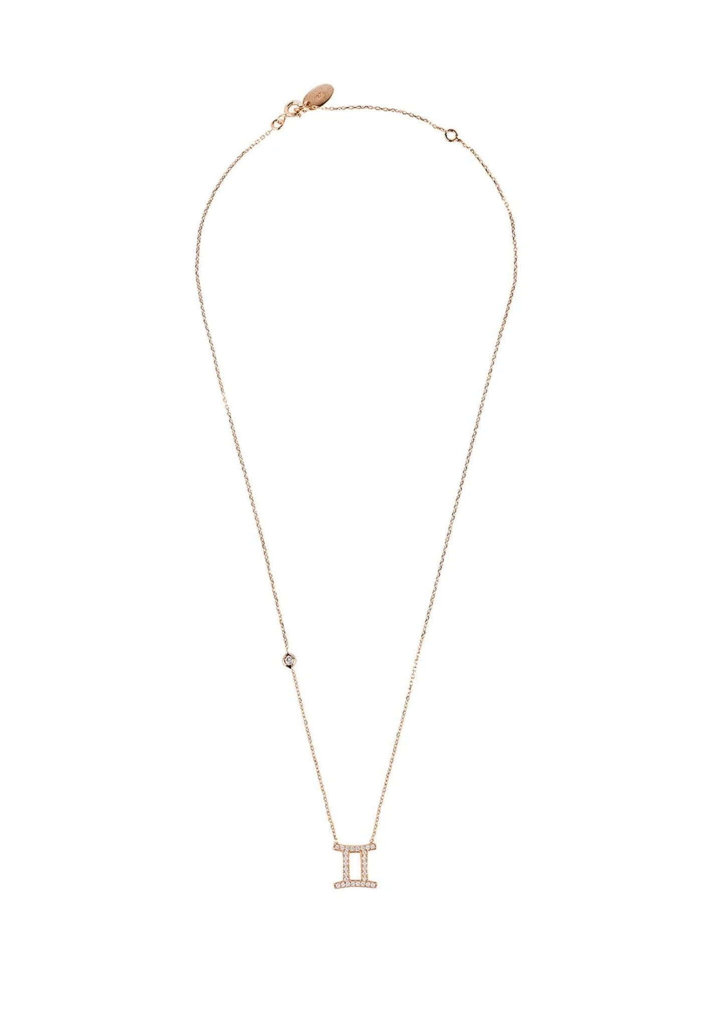 Latelita Zodiac Star Sign Pendant Necklace Rose Gold Gemini 5 Latelita Zodiac Star Sign Pendant Necklace Rose Gold Gemini - Image 3