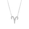Latelita Zodiac Star Sign Pendant Necklace Silver Aries -Latelitla Store zodiac star sign pendant necklace silver aries 726346