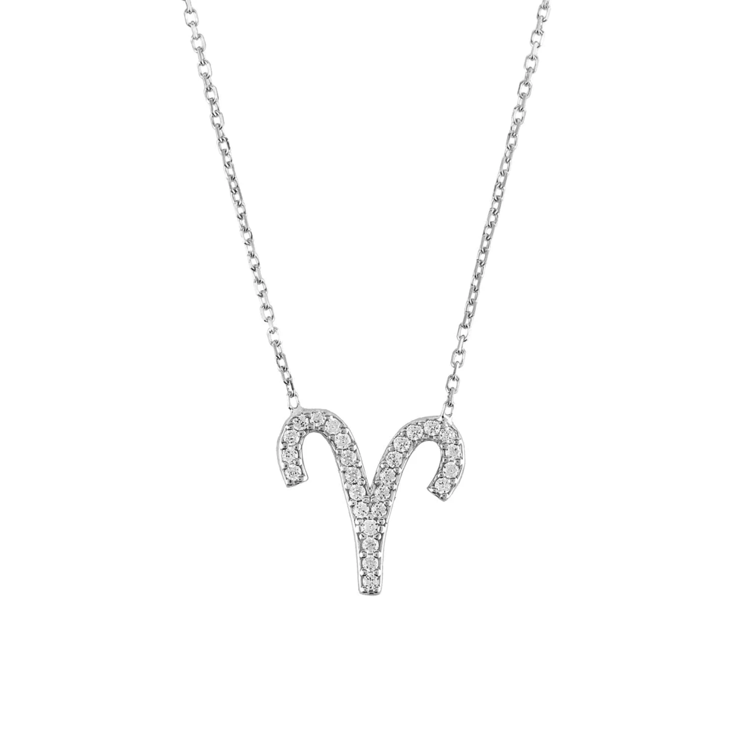Latelita Zodiac Star Sign Pendant Necklace Silver Aries 3 Latelita Zodiac Star Sign Pendant Necklace Silver Aries
